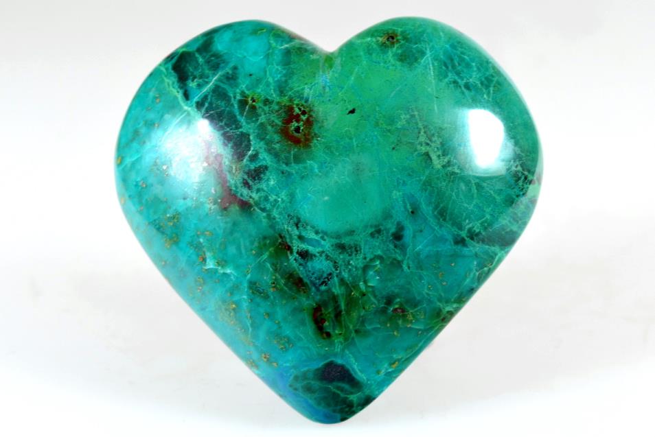 Chrysocolla Crystal Heart 7.9cm