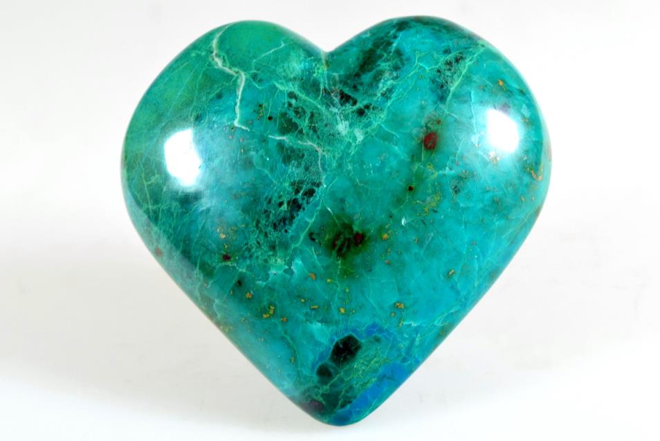 Chrysocolla Crystal Heart 7.9cm