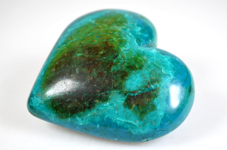 Chrysocolla Crystal Heart 7.6cm