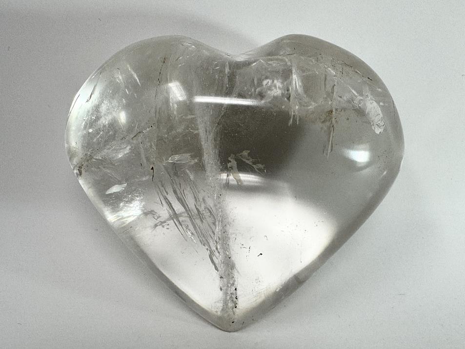 Clear Quartz Crystal Heart Large 9.2cm