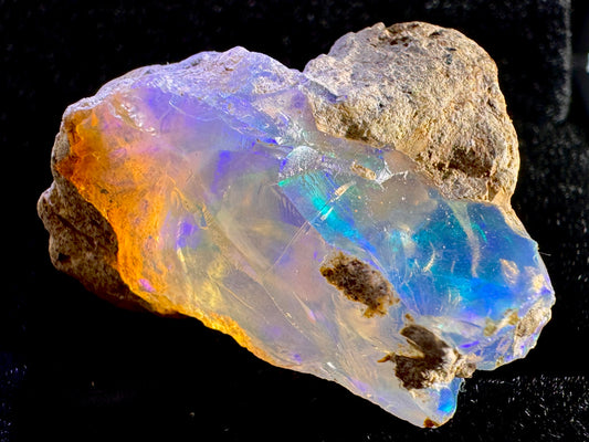 Ethiopian Crystal Opal Stone: Welo Opal Gemstone Natural Crystal 7.33 Grams