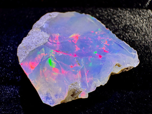 Ethiopian Crystal Opal Stone: Welo Opal Gemstone Natural Crystal 2.92 Grams