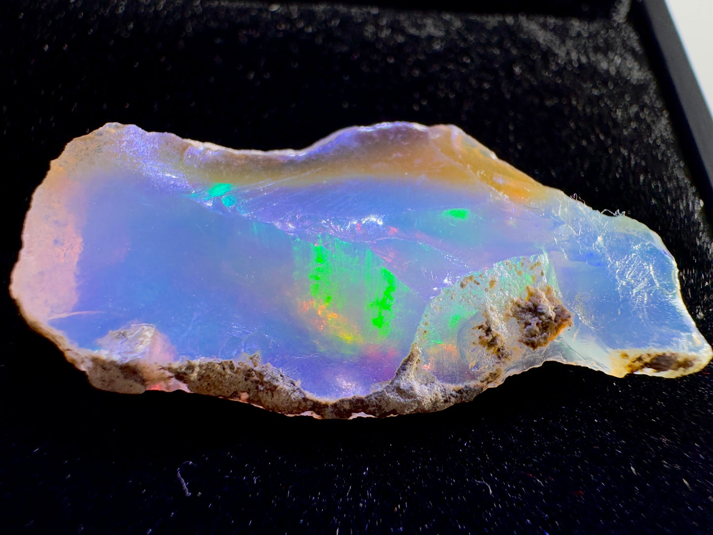 Ethiopian Crystal Opal Stone: Welo Opal Gemstone Natural Crystal 2.2 Grams