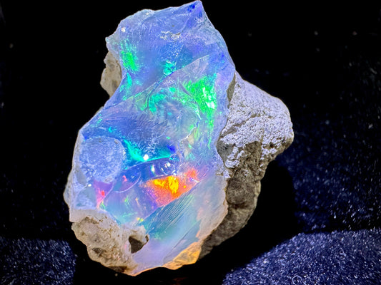 Ethiopian Crystal Opal Stone: Welo Opal Gemstone Natural Crystal 5.33 Grams