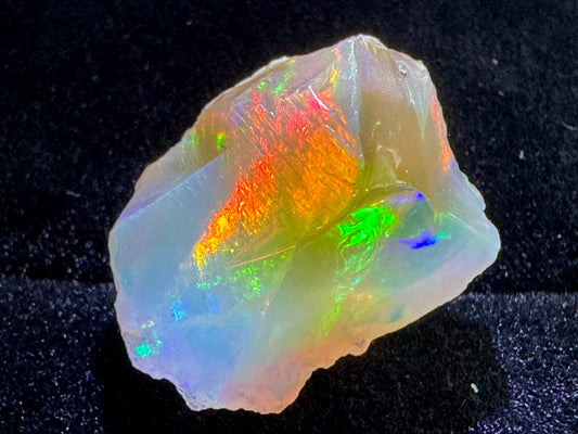 Ethiopian Crystal Opal Stone: Welo Opal Gemstone Natural Crystal 2.64 Grams