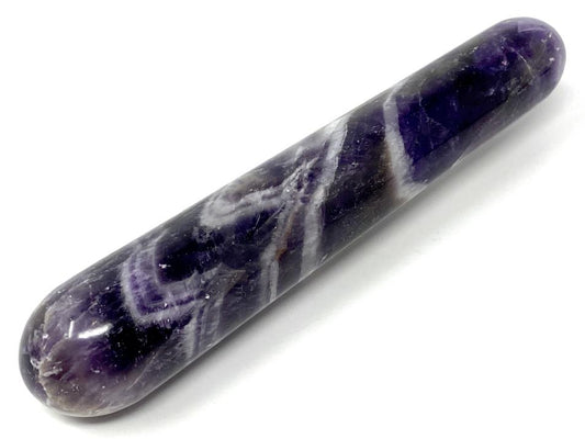 Chevron Amethyst Crystal Massage Wand 12.4cm