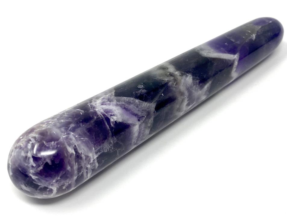 Chevron Amethyst Crystal Massage Wand 13.4cm