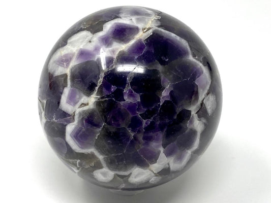 Chevron Amethyst Crystal Sphere 6.2cm