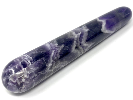 Chevron Amethyst Crystal Massage Wand 13.4cm