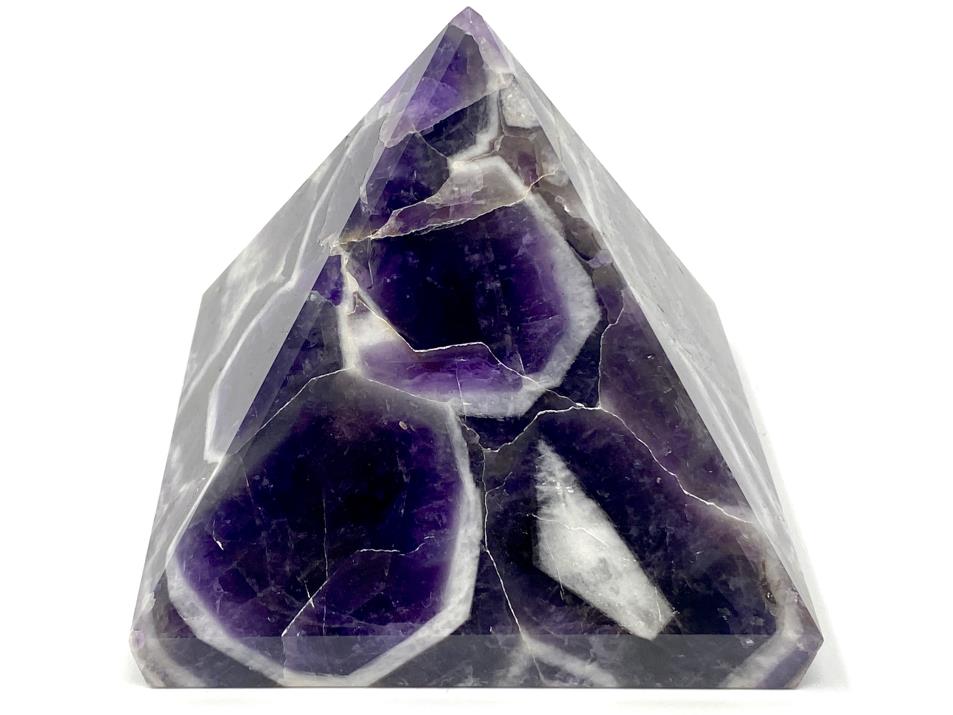 Chevron Amethyst Crystal Pyramid Large 8.1cm