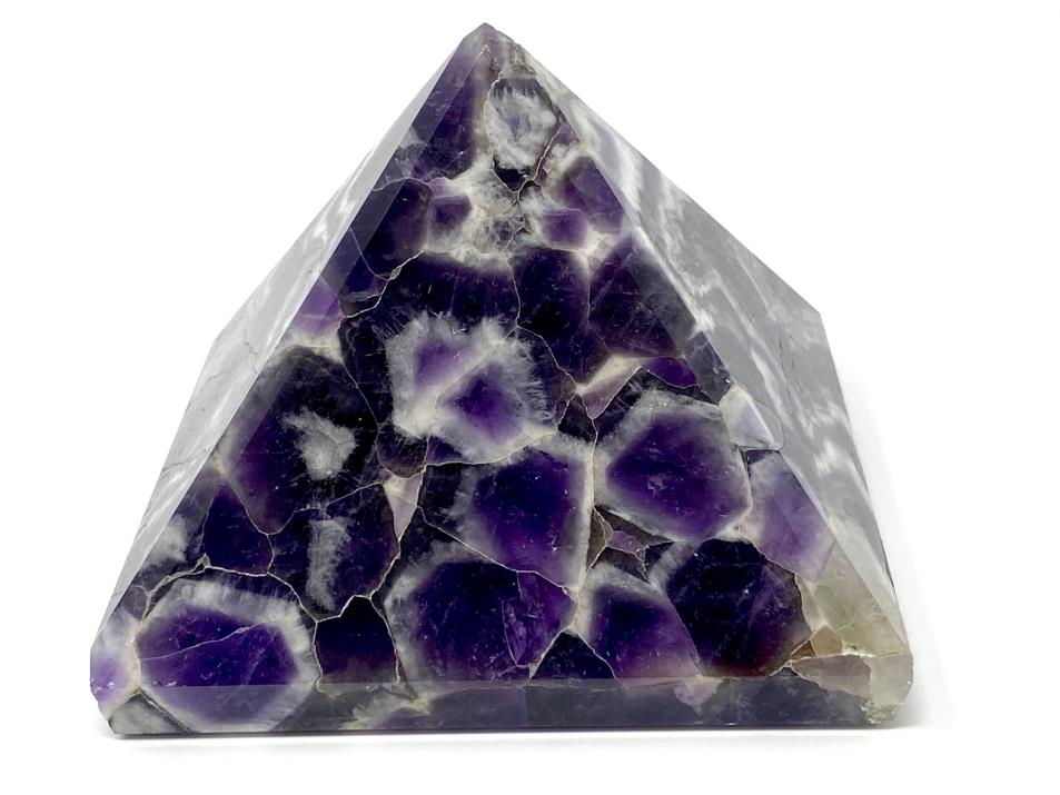 Chevron Amethyst Crystal Pyramid Large 8.5cm