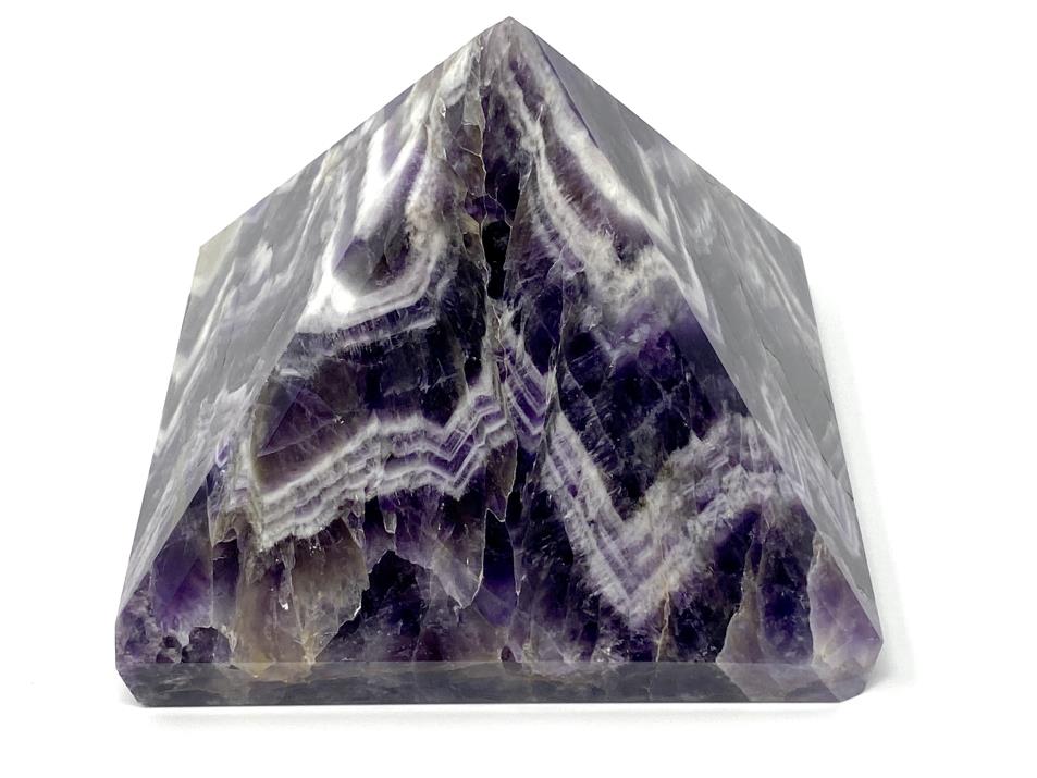 Chevron Amethyst Crystal Pyramid Large 8.5cm