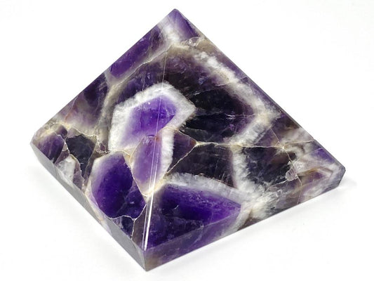 Chevron Amethyst Crystal Pyramid 5.8cm