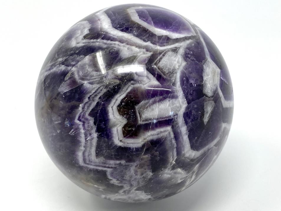 Chevron Amethyst Crystal Sphere Large 9cm