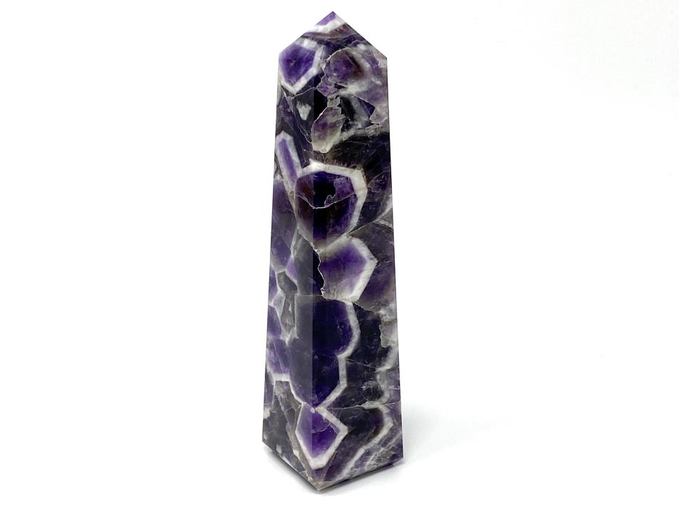 Chevron Amethyst Crystal Tower Large 15.8cm