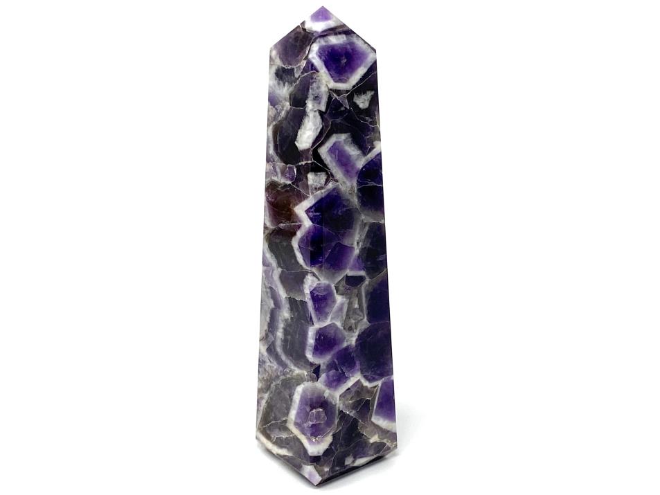 Chevron Amethyst Crystal Tower Large 15.8cm