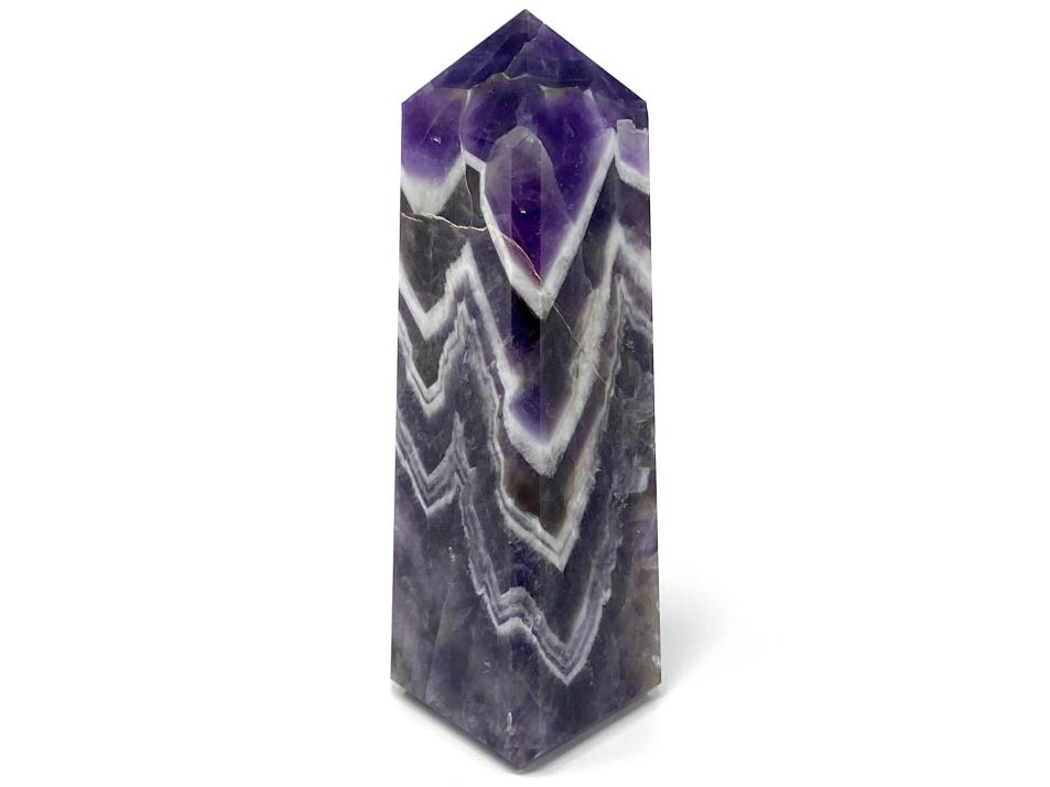 Chevron Amethyst Crystal Tower Large 13.1cm