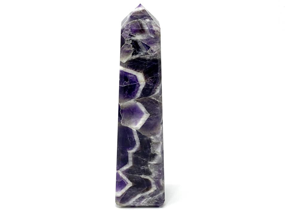 Chevron Amethyst Crystal Tower Large 15.8cm