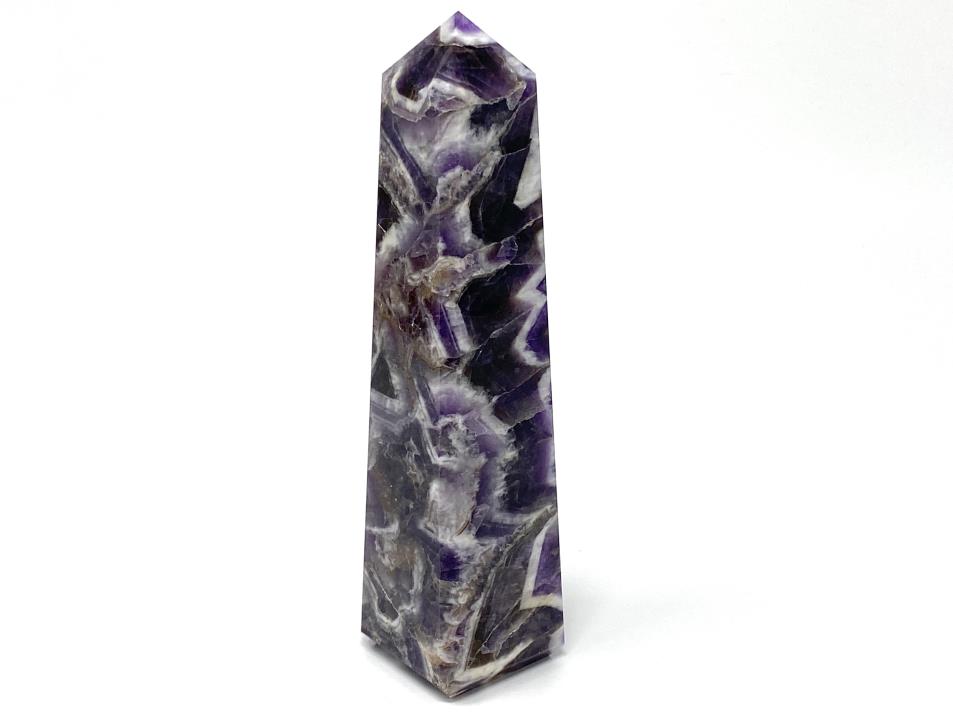 Chevron Amethyst Crystal Tower Large 15.8cm