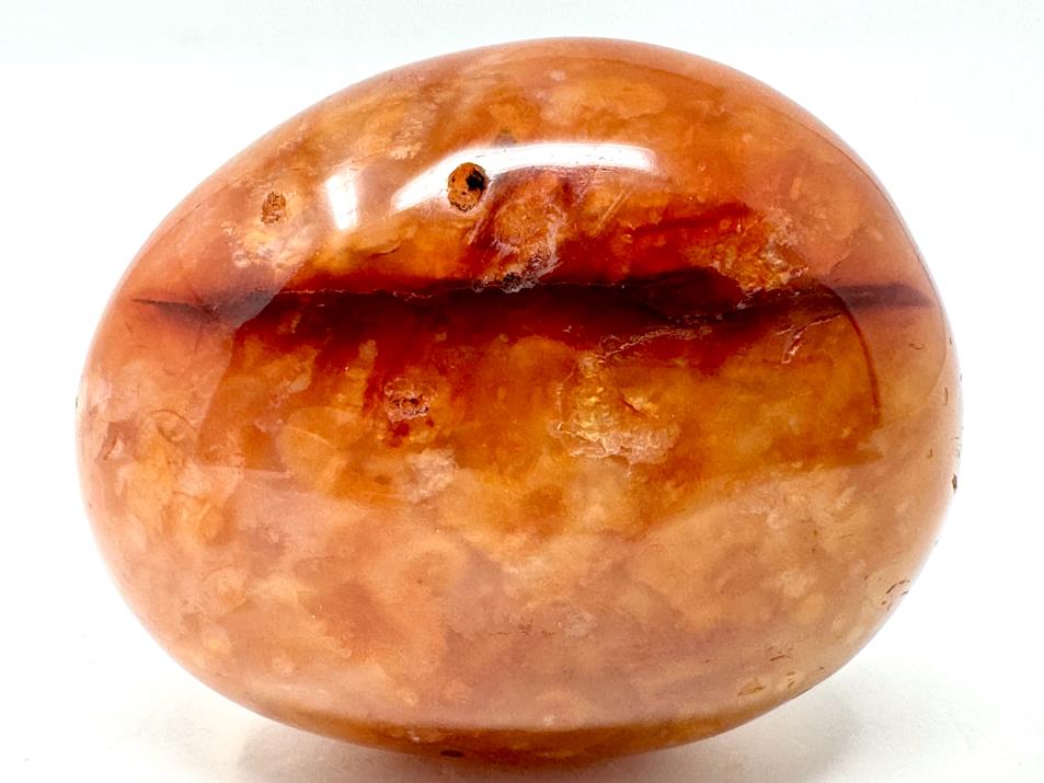 Druzy Carnelian Geode Crystal Pebble 6cm