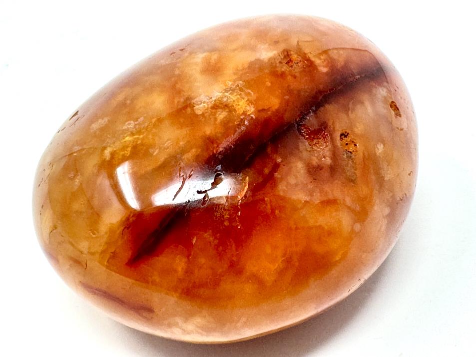 Druzy Carnelian Geode Crystal Pebble 6cm