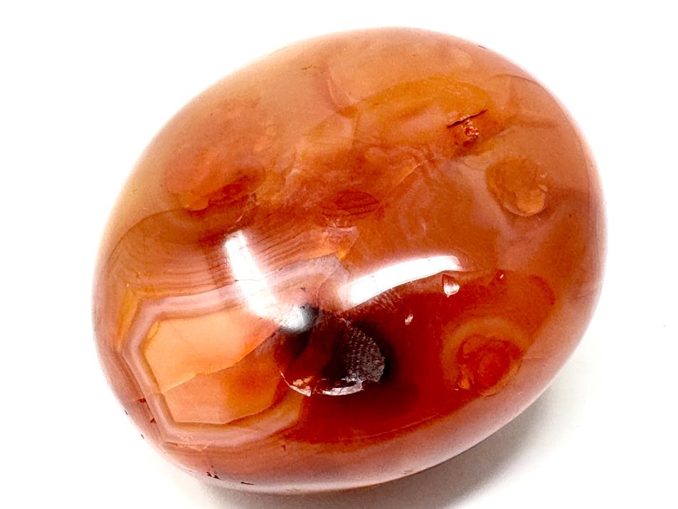 Druzy Carnelian Geode Crystal Pebble 5.7cm