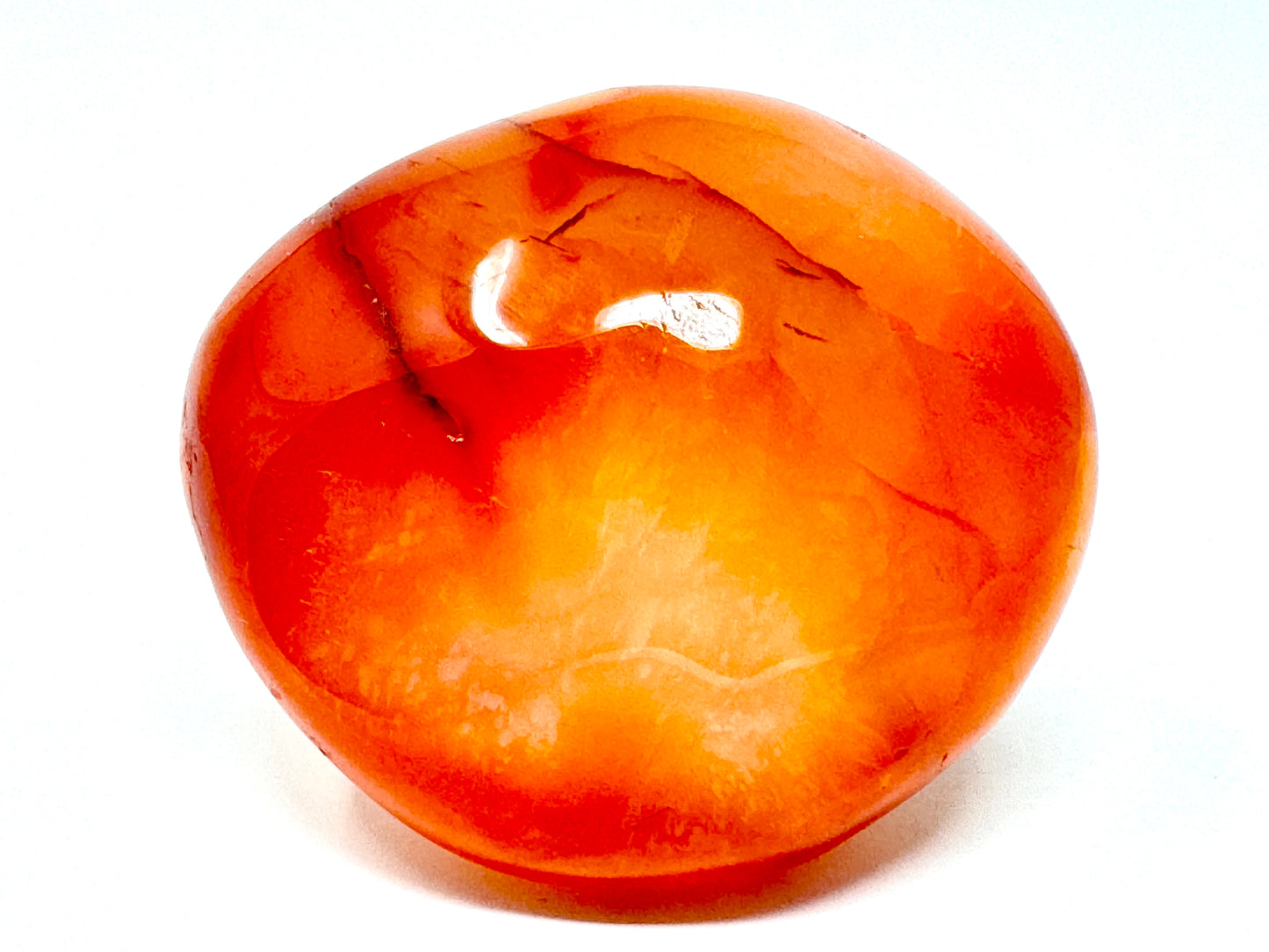 Druzy Carnelian Crystal Pebble 5.7cm