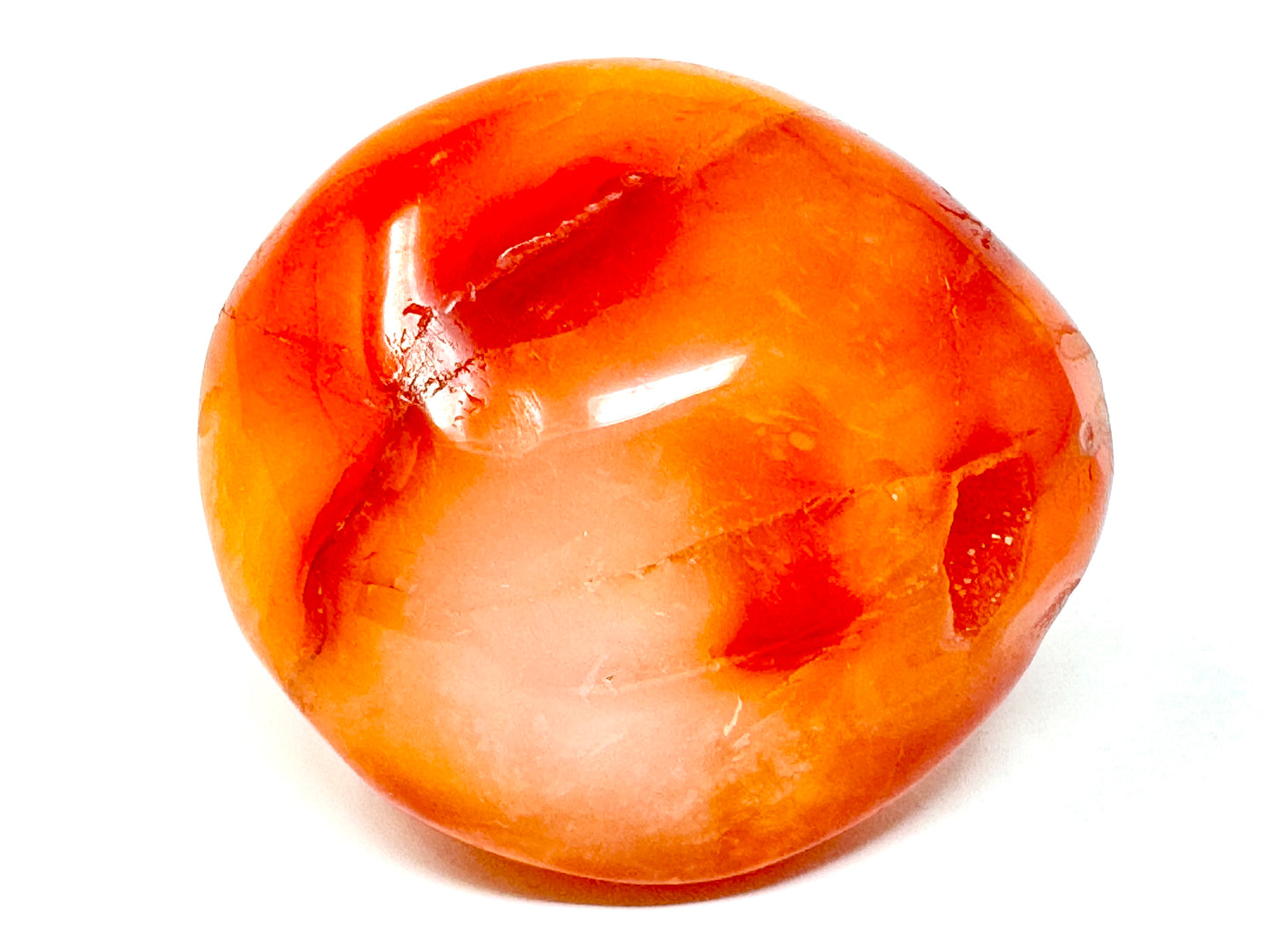 Druzy Carnelian Crystal Pebble 5.7cm