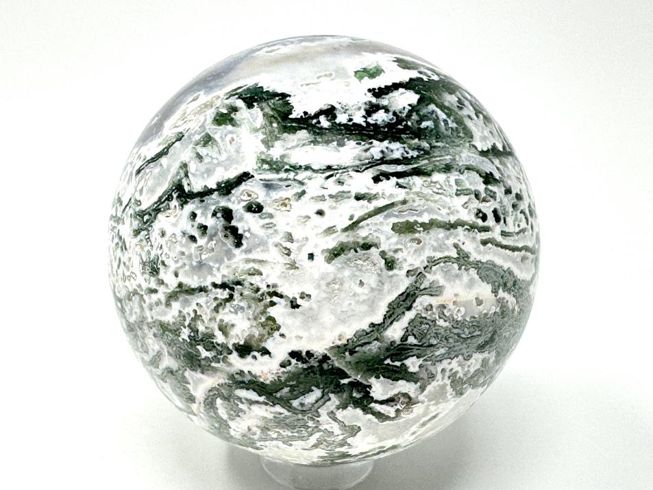 Druzy Moss Agate Crystal Sphere 5.3cm