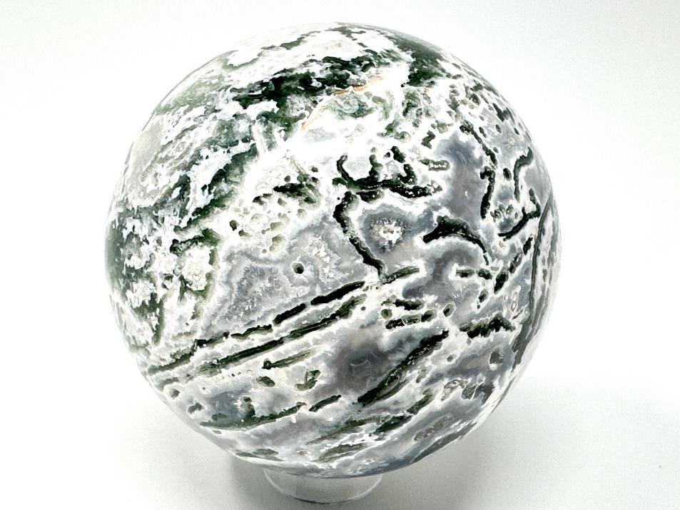 Druzy Moss Agate Crystal Sphere 5.3cm