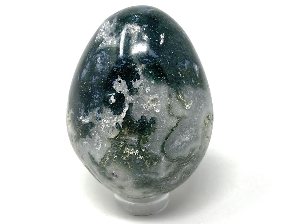 Druzy Moss Agate Crystal Egg 5.2cm