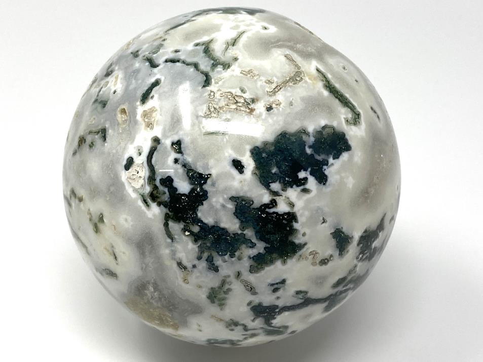 Druzy Moss Agate Crystal Sphere Large 8.2cm