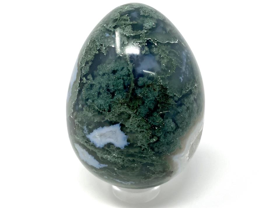 Druzy Moss Agate Crystal Egg 5.5cm