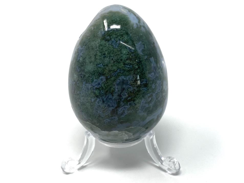 Druzy Moss Agate Crystal Egg 6.1cm