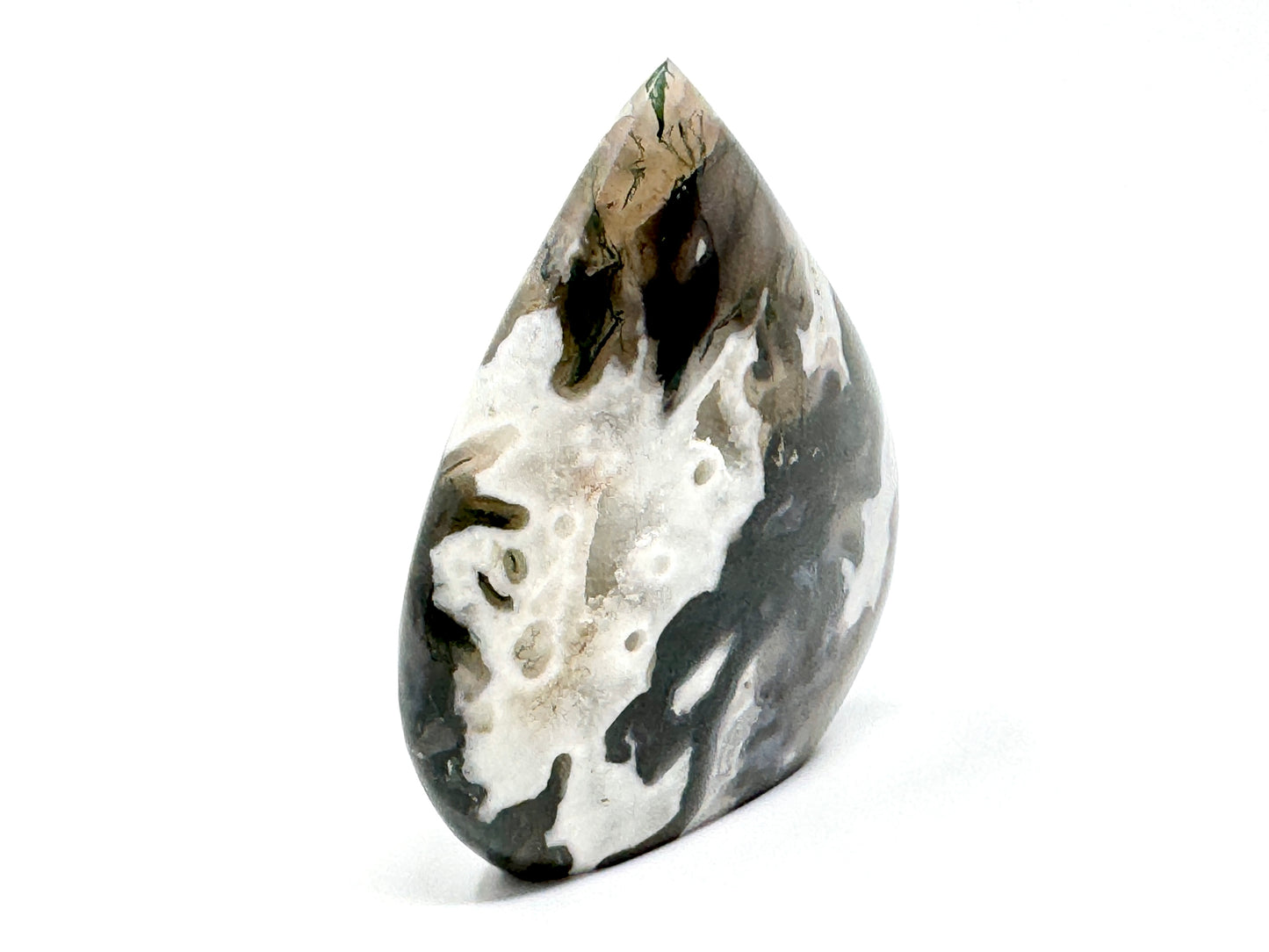 Druzy Moss Agate Crystal Freeform 8.3cm