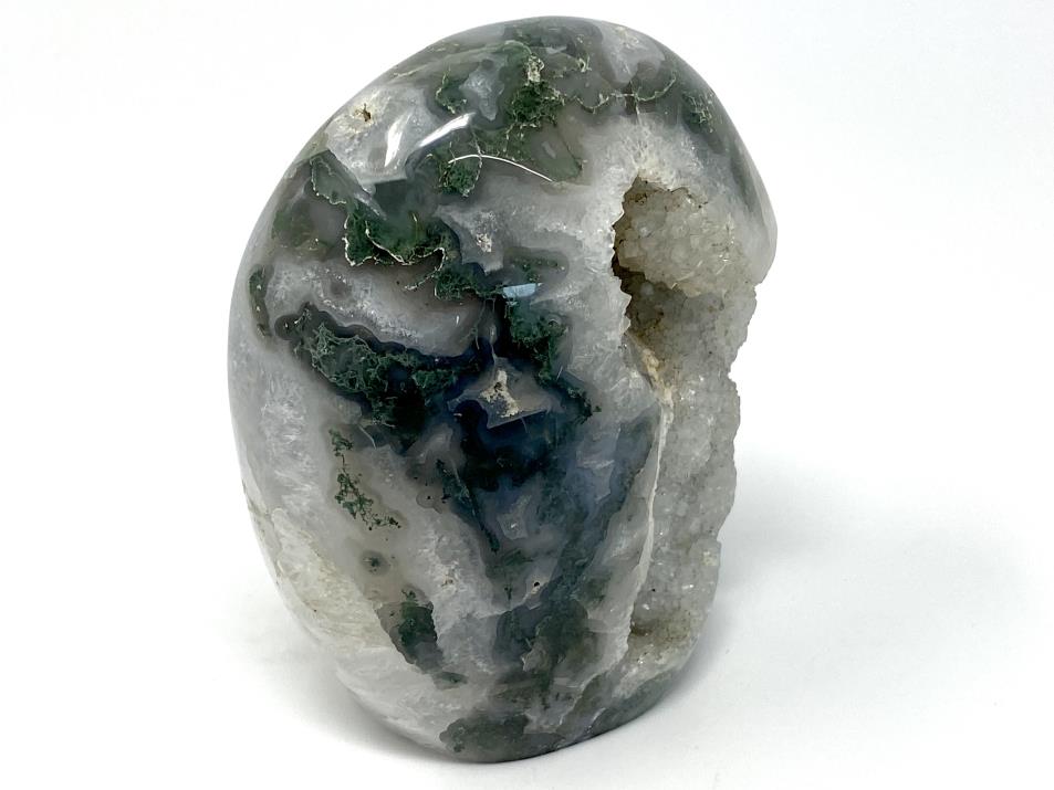 Druzy Moss Agate Crystal Freeform 10.4cm