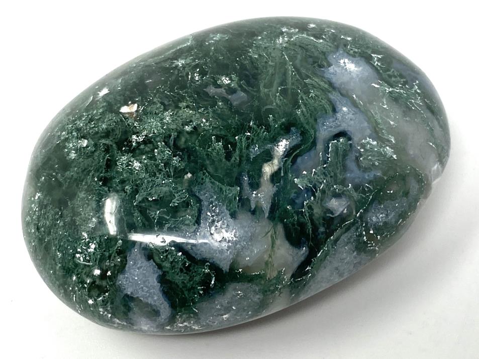 Druzy Moss Agate Crystal Pebble 5.6cm