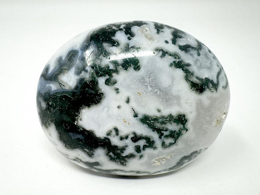 Moss Agate Crystal Pebble 5.8cm