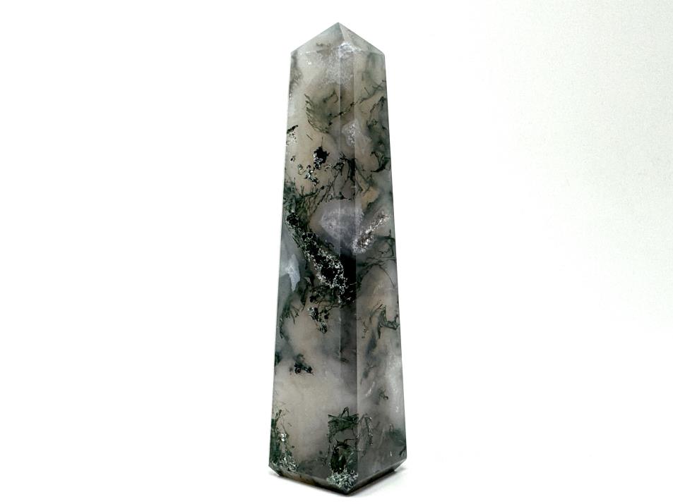 Moss Agate Tower // Large Moss Agate Crystal Tower // Druzy Crystal outlet Tower