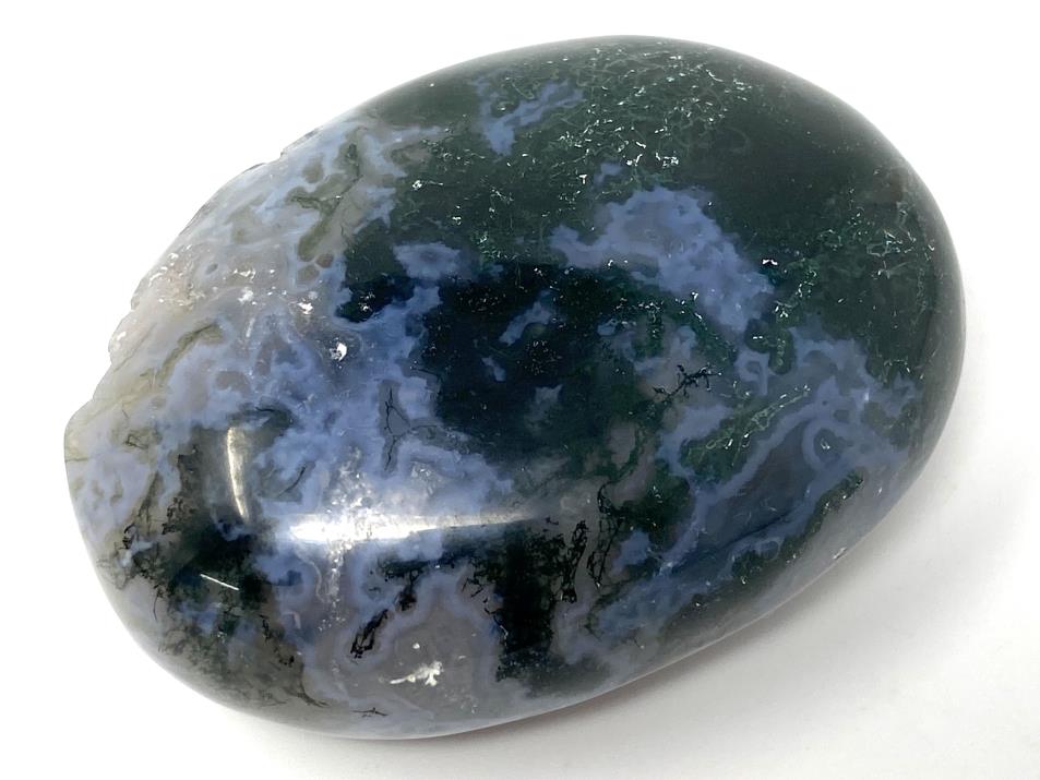 Druzy Moss Agate Crystal Pebble 6.2cm