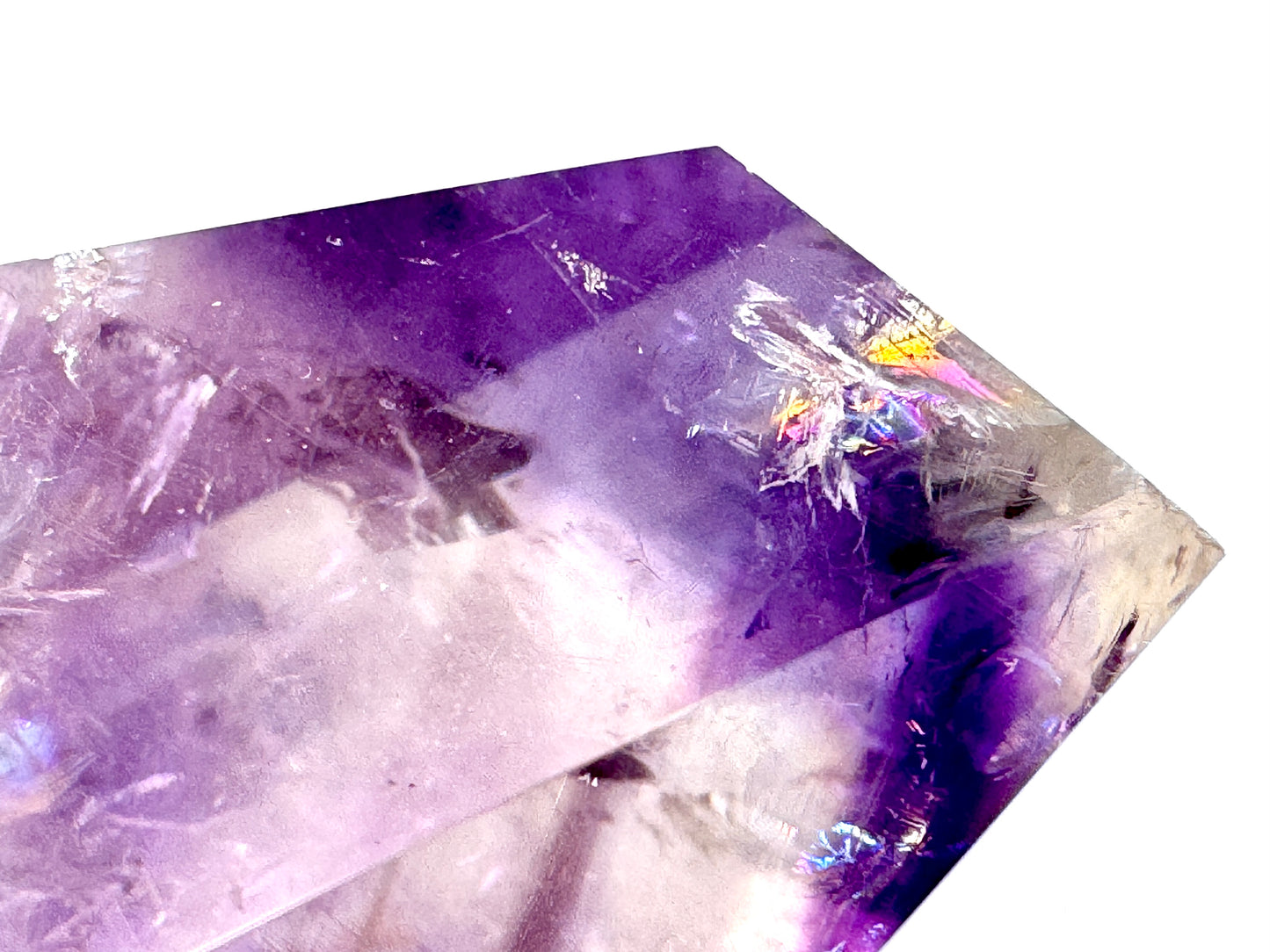 Faceted Amethyst Phantom Quartz Crystal 6.9cm