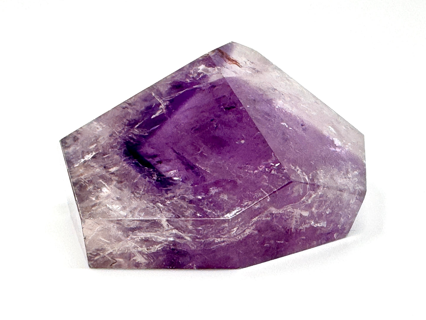 Faceted Amethyst Phantom Quartz Crystal 7.5cm