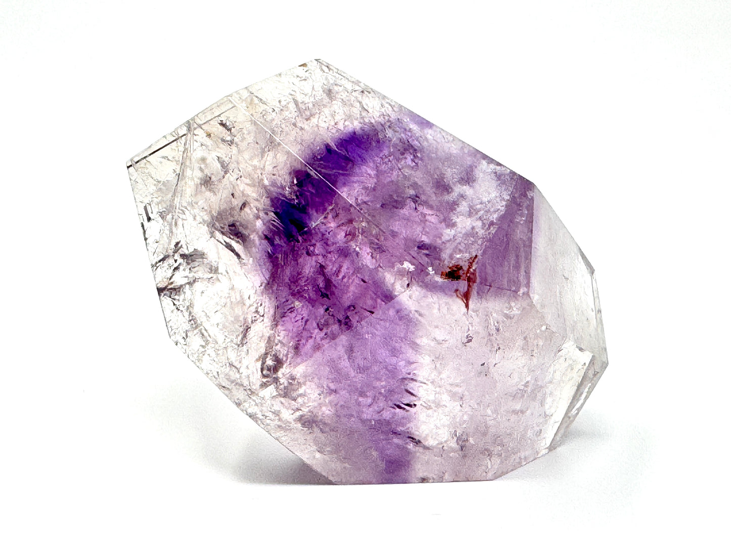 Faceted Amethyst Phantom Quartz Crystal 7.5cm