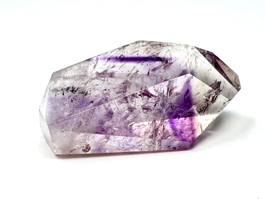 Faceted Amethyst Phantom Quartz Crystal 8.8cm