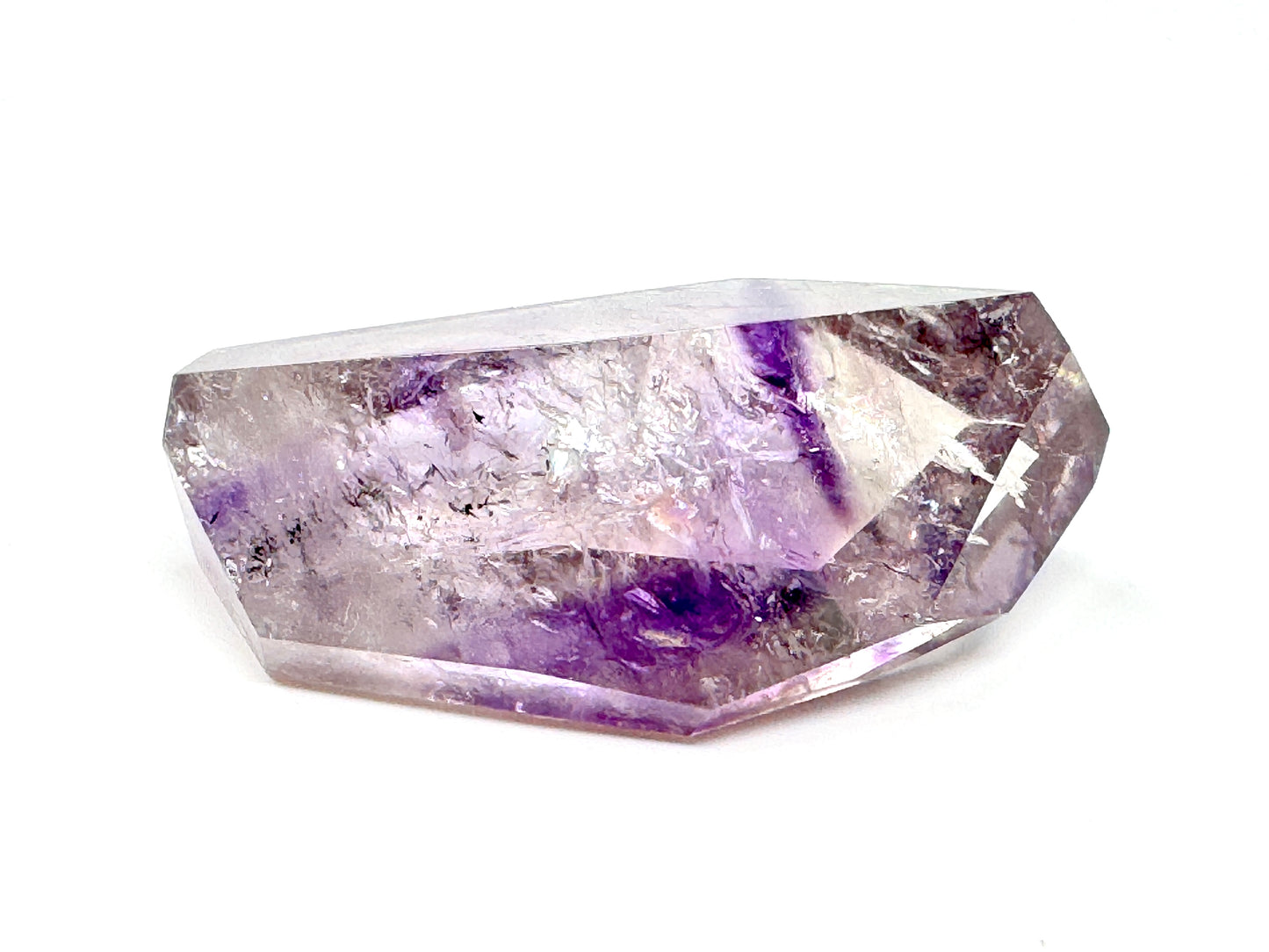 Faceted Amethyst Phantom Quartz Crystal 8.8cm