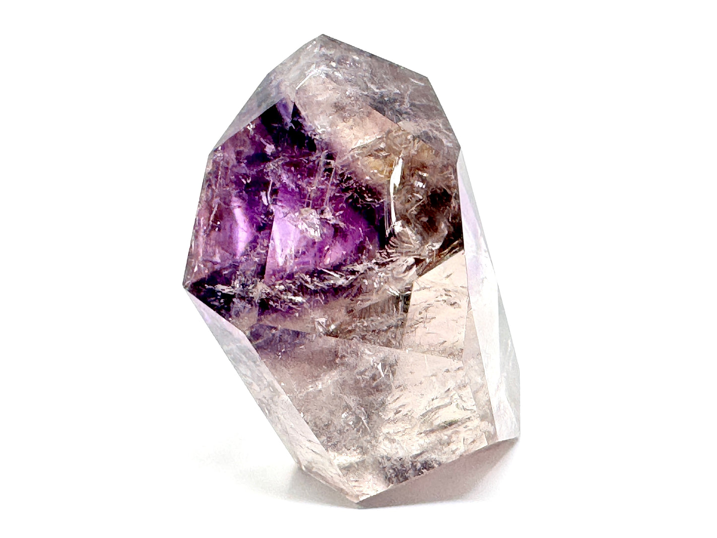 Faceted Amethyst Phantom Quartz Crystal 7.1cm