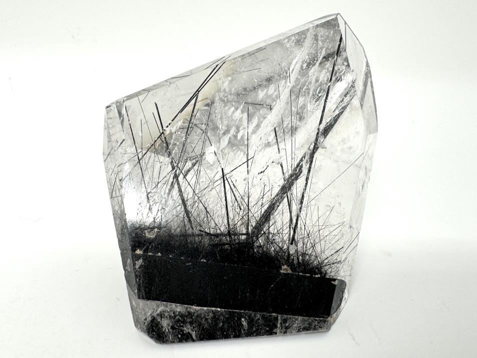 Quartz with Tourmaline Crystal Faceted 8.8cm