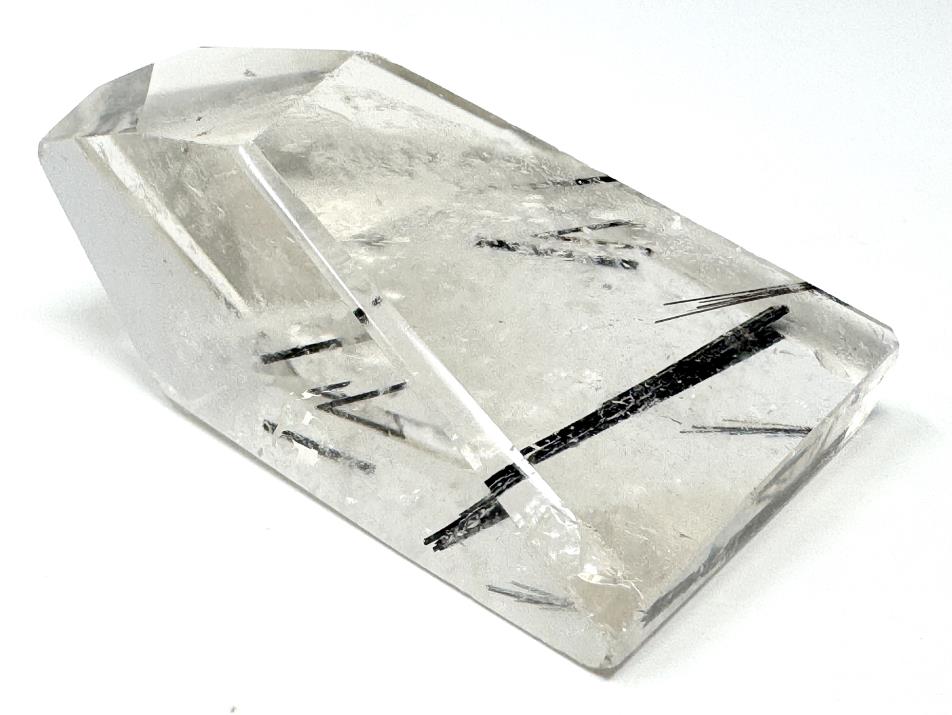 Quartz with Tourmaline Crystal Faceted 7.3cm