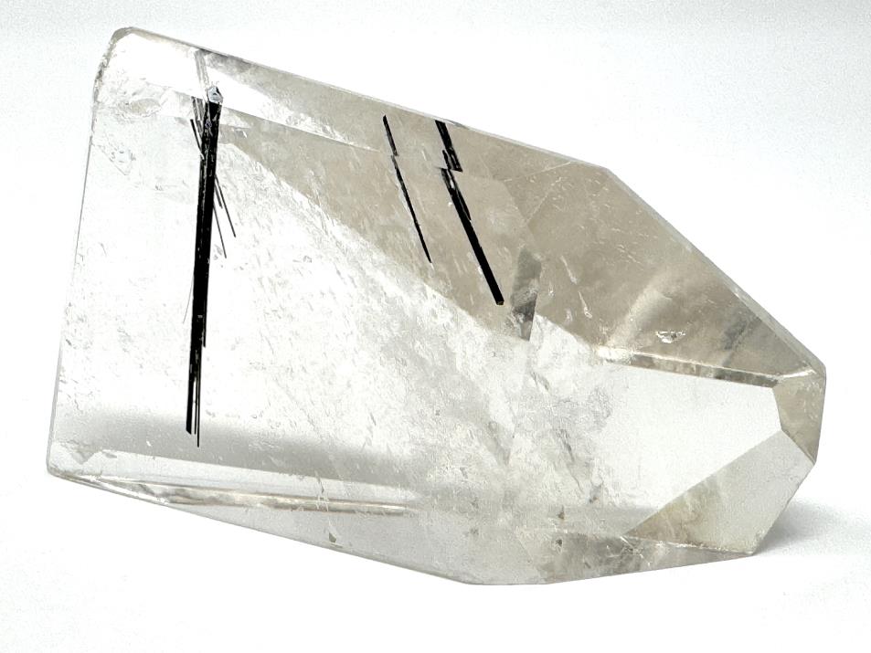 Quartz with Tourmaline Crystal Faceted 7.3cm