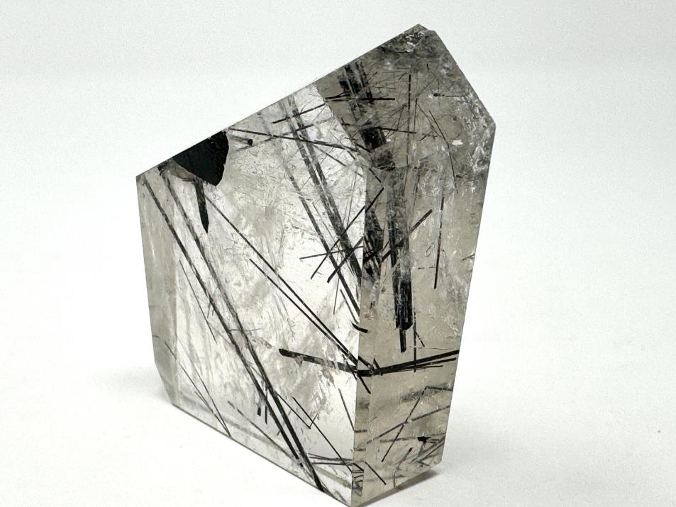 Quartz with Tourmaline Crystal Faceted 5.5cm